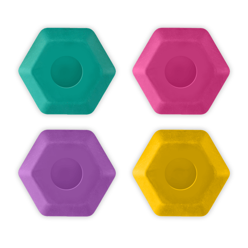 BORRACHA ERGONÔMICA HEXAGONAL COLORJOY